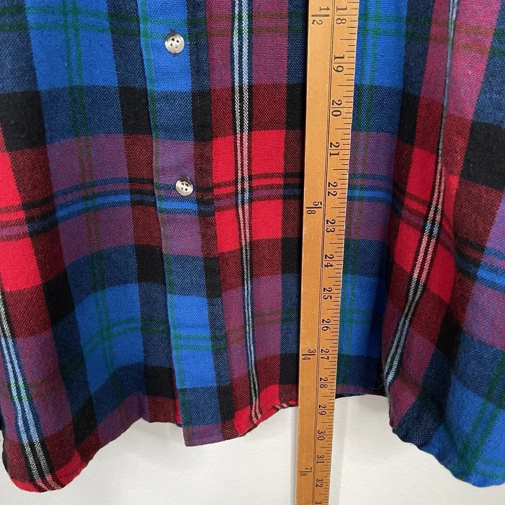 Vintage Outdoor Exchange Mens Plaid Flannel Shirt Size XL Country Ranch Outdoors